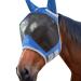 Harrison Howard Caremaster Pro Luminous Horses fly mask UV protection fleece padding with ear protection navy blau thoroughbred (m)