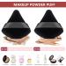 12 Pcs Powder Puff Makeup Triangle Powder Puff Soft Powder Puffs Sponge Reusable Makeup Triangle Sponges with Strap for Loose Powder Body Eyes Cosmetic Foundation Wet Dry Makeup Tool Black - Buy Online on SooperMarket.com