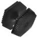 FOYTOKI Face Brush Face Exfoliator Facial Cleansing Brush Exfoliator Facial Wash Brush Facial Scrubber Exfoliator Facial Cleansing Brush for Blackhead Silicone Face Cleansing Brush 6.50X6.50X4.00CM Black