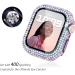 Surace Apple Watch Case 44mm with 300 Diamonds and Screen Protector - Rainbow Iridescent Bling Cover for Apple Watch Series 6/5/4/3/2/1 - Tempered Glass Protective Cover - Buy Online on SooperMarket.com