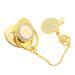 Golden Ultra-Light Silicone Pacifier 0-6 Months | Soft BPA-Free Infant Pacifier with Clip | Safe & Stylish Baby Soother for 6-18 Months - Buy Online on SooperMarket.com