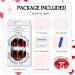 DMQ Coffin False Nails Long 24Pcs Red Black Gradient Fake Nails Ballet Press on Nail French Gradient Stick on Nails Acrylic Nail Tips with Glue for Women Girls Nails Art Black Red Gradient Coffin - Buy Online on SooperMarket.com