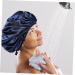 Adjustable Buckle Silk Night Cap Set - 2pcs Tibetan Green Women's Spa & Shower Bonnets - Buy Online on SooperMarket.com