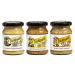 Mustard Bundle with Tracklements Smooth Dijon Mustard 140g Spiced Honey Mustard 140g and British Beer Mustard 140g (Pack of 3)