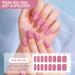 16 PCS Purple Gel Nail Polish Stickers - Full Wraps for Women & Girls | Cured Gel Nail Strips Decoration (BSG-0296-rosa) - Buy Online on SooperMarket.com