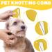 Best PET Knotting Comb Set - De-Filtering Tool with Steel Blade for Dogs & Cats - 5 PCs for Gentle Undercoat Removal - Buy Online on SooperMarket.com