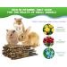 ABIZOO 18-Piece Rabbit Chew Toy Set | Natural Apple Sticks & Dental Care for Rabbits Hamsters & Guinea Pigs - Buy Online on SooperMarket.com