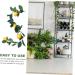 HOMSFOU 3 Pcs Simulation Lemon Rattan Lemon Vines Decorative Fruit Artificial Lemon Artificial Vines Garland Summer Garland for Mantle Lifelike Fruit Decoration Wedding Plant Stem Plastic Yellowx3pcs 100x10cmx3pcs - Buy Online on SooperMarket.com