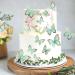 Blumomon 30-Piece 3D Butterfly Cake Topper Decorations - Green & Gold Border Mixed Sizes for Weddings Baby Showers & Birthdays - Perfect Cupcake Picks - Buy Online on SooperMarket.com