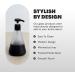 Cleancult Glass Hand Soap Dispenser 12oz 2 Pack - Refillable Container for Hand Soap, Body Wash - Shatter Resistant, Non-Slip Grip - Ideal for Kitchen & Bathroom Sink - Matte Black - Buy Online on SooperMarket.com