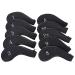 Sword &Shield sports Neoprene Zipper Golf Club Iron Head Covers Iron Covers 10pcs/Set Black&Black