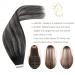 Autumn Deal: LAAVOO 16 Real Hair Tape Extensions - Black Ombre Silver Seamless Skin Weft (50g/20pcs) - Buy Online on SooperMarket.com