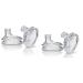 Nuby Super Spout No Spill Replacement Spouts Clear 4 count (Pack of 2) 2 Count (Pack of 2)