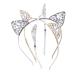 AWAYTR Crystal Cat Ears Hair Hoop Headband - Floral Hair Accessories for Women and Girls | Perfect Christmas Gift - Buy Online on SooperMarket.com