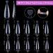 Melliex 100 Pieces Dual Nail Forms Set - Professional Nail Extension Kit with Dual-Ended Brush Nail Tips Clips & File for UV Acrylic Nails - Buy Online on SooperMarket.com