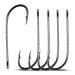 Fishing bait with barren 100 pieces hard steel long shaft bait holder bait fishing hook 92247 black with 2 bait holders barbs jig-fishing hooks 4/0-100PCs