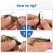 MadBite Ned Rig Jig Hook Kit - Black 1/8 oz Finesse Mushroom Jig Heads for Soft Lures - Buy Online on SooperMarket.com