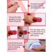 EBANKU 20 PCS Semi Cured Gel Nail Strips Full Wraps Adhesive Stickers with File - #5 - Buy Online on SooperMarket.com