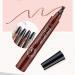 Eyebrow Pen Eye Brow Pencils for Women with 4-Fork-Tip Create Natural Hair-Like Brows Microblading Eyebrow Pen (Black) - Buy Online on SooperMarket.com