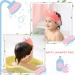 KAMHBE Kids Shower Cap Shield - Adjustable Crown Hair Wash Visor for Eyes, Ears & Face (Red) - Buy Online on SooperMarket.com