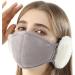 Visiblurry Kawaii Cloud Shape Face Cover | Plush Rabbit Fur Ear Warmer & Slim Winter Protection - Buy Online on SooperMarket.com