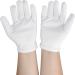 Buy 2 Pairs of Soft White Cotton Jersey Gloves | Unisex Twisted Cotton Gloves for Comfort & Durability - International Shipping Available - Buy Online on SooperMarket.com