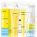 Skincare Set for Acne Prone Skin Anti Acne Skin Care Sets & Kits Skincare Gift Set with Cleanser- Serum- Essence Gel- Mask*2 Acne Remove Oil Control Facial Kit Hydrate Shrink Pore Sooth Redness