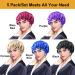 5pcs Double Layer Reversible Satin Bonnet for Black Women - Large Drawstring Silk Hair Cap for Curly Hair and Braids - Buy Online on SooperMarket.com