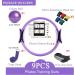 YXILEE Pilates Ring Circle Set - Home Workout Equipment for Women - Booty Bands, Mini Exercise Ball for Legs and Thighs - Purple - Buy Online on SooperMarket.com