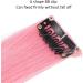 Colorful Lop Ears Wig Colorful Straight Hair Extensions Girls Daily Prom Hairpin (Light Pink) - Buy Online on SooperMarket.com