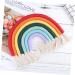 ABOOFAN 1pc Rainbow Rope Pendants Rainbow Tapestry Wall Hangings Office Decore Bohemia Cotton Rope Color 1 28X27CM - Buy Online on SooperMarket.com