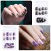 Kalolary 144PCs False Nails Set - Full Finger Acrylic Artificial Nails with Glue Stickers for Women & Girls | Nail Art DIY Decoration - Buy Online on SooperMarket.com