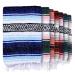 Craft & Kin Handcrafted Mexican Blanket, Serape Blanket, Mexican Blankets and Throws, Authentic Mexican Blankets, Yoga Blanket, Falsa Blanket, Outdoor Blanket, Beach Blanket, Maya Blue, 50x70 inches