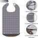 Adult Bib 3 Pcs Adult Bibs for Seniors Reusable Clothing Protector with Crumb Catcher for Eating Washable Waterproof Large Feeding Adult Bibs for Men Women Elderly Senior - Buy Online on SooperMarket.com