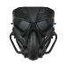 Alien Airsoft Mask Full Face Tactical Mask for Airsoft Hunting CS Game Halloween Movie Props and Other Outdoor Activities Black Gray Lens