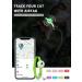 Reflective Airtag Cat Neck Band with Bell - Luminous Green Kitten Collar for Puppies & Cats - Buy Online on SooperMarket.com