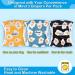 Dono 3-Pack Reflective Dog Diapers with Washable Belly Band for Small Medium & Large Dogs - Frying Eggs Design (L) - Buy Online on SooperMarket.com