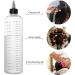 Segbeauty 16.9oz Measured Hair Dye Bottles with Twist-On Tip Cap - 2pcs 500ml Refillable Applicator Bottles for Hair Color Dyeing - Buy Online on SooperMarket.com