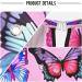 Kigai Colorful Butterfly Barber Cape - Waterproof Adjustable Hair Cutting Cape for Men & Women | Professional Salon Hairdressing Cape - Buy Online on SooperMarket.com