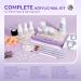 SAVILAND Acrylic Nail Kit: 4 Colors Acrylic Powder and Liquid Set with Acrylic Nail Brush/French Nails Tips/Nail Glue/Top Gel/Non-acid Ph Bond/Acrylic Nail Set for Beginners Acrylic Application 01-Acrylic Nail Kit - Buy Online on SooperMarket.com