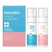 natural outcome Teen Skin Face Wash Duo | Gentle Foaming Daily Boys & Girls Kids Face Wash | Non-toxic Ingredients | Perfect for Teens Preteens & Kids Looking to Prevent Acne | Two 5 oz Bottles