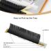 LASHVIEW Ellipse Flat Eyelash Extensions 0.15mm C Curl Mixed Tray 8-15mm - Mink Black Individual Lashes for Professional Salon Use - Buy Online on SooperMarket.com
