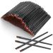 200 Pieces Disposable Angled Eyebrow Brushes  Eye Liner Brush Disposable Angle Brushes Tinting Brushes for Women Girls Salon Beauty Cosmetic Make up Tool Disposable Esthetician Supplies