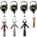 3Pcs SF Fly Fishing Zinger Retractor Combo Steel Cord Black Carabiner | Angler Tool Gear - Buy Online on SooperMarket.com