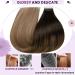 Buy Laavoo 55cm Brown Ombre Tape-In Real Hair Extensions | 50g 20pcs Remy Human Hair Balayage #2/6/12 - Invisible & Discreet - Buy Online on SooperMarket.com