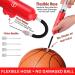 Hand Pump for Balls with 5 Needles - Fast Inflation for Basketball, Soccer, Volleyball, Football - Red - Buy Online on SooperMarket.com