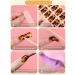 Kalolary Gel Nail Polish Strips Nail Gel Art Sticker Waterproof Full Nail Wraps Decal Sets with Scissors Nail File and Stick for Women Girls Nail Art Decor (UV/LED Lamp Required)-13 - Buy Online on SooperMarket.com