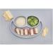 ezpz Happy Mat (Pewter) - Silicone Suction Plate for Toddlers & Preschoolers - Divided Dishwasher Safe Placemat - 24 Months - Buy Online on SooperMarket.com