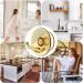 Yajexun Connector Holder - Drill-Free Toothbrush Holder & Cable Hook Organizer - Self-Adhesive Transparent Brown Key Towel & Razor Hook for Kitchen & Bathroom - Buy Online on SooperMarket.com