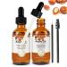 Argan Oil Hair Organic Cold Pressed Argan Oil For Face Skin & Hair 2 Pieces - Argan Oil without additives with pipette 60 ml (pack of 2)